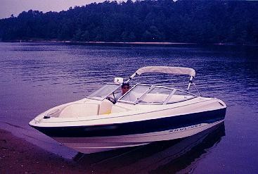 Boat at Lake with Alex