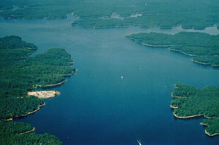Harris Lake from above