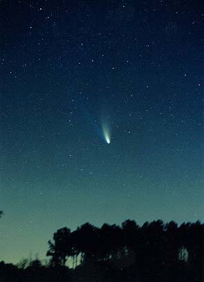 Comet Hale-Bopp in the morning