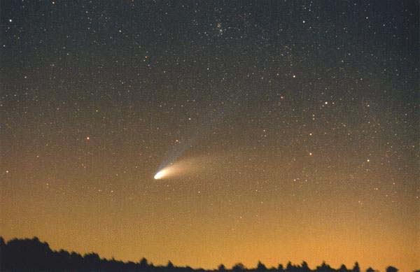 Comet Hale-Bopp in northern Scotland county