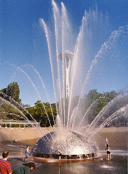 Fountain at Seattle Center
