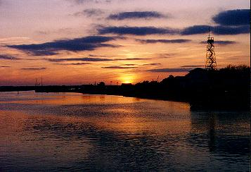 Sunset over Southport