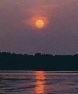 Sunset on Lake Harris