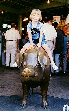 Victoria and pig