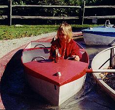 Victoria on boat ride
