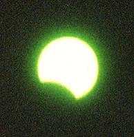 Partial solar eclipse, February 26, 1998, Raleigh, NC