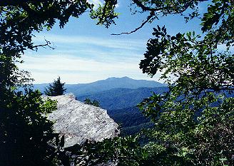 Grandfather Mountain as seen from Blowing Rock