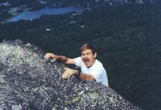 "Hanging" from Grandfather Mountain