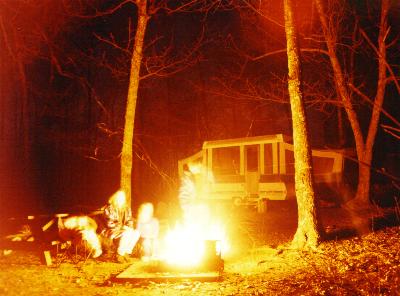 Gathered around the campfire