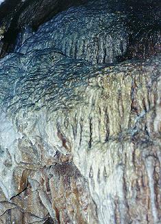 Wall formations in Linville Caverns