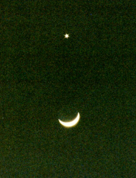 Moon and Venus
