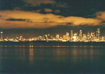 Seattle at night