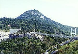 Swinging bridge on Grandfather Mountain