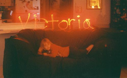Victoria with name in "light"